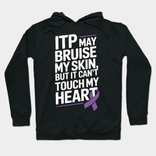 ITP Awareness Ribbon Blood Immune Thrombocytopenia Platelets Hoodie